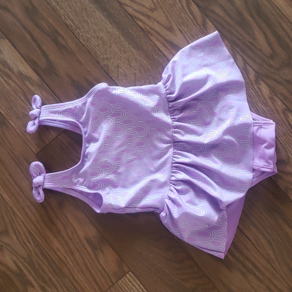 5T Purple Mermaid Cat and Jack Swimsuit